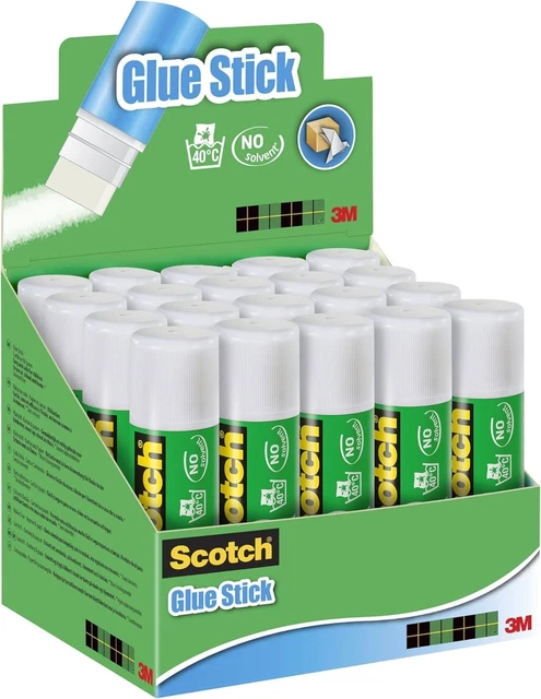 Collata Stick COLLA STICK TRASPARENTE 20 Pz X 21G Colla Adesiva Per Carta E Cartone ...