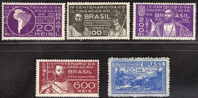 BRAZIL 1932 STAMP Sc. # 359/63 MNH