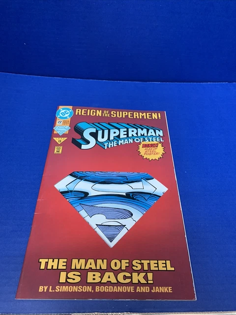 Superman The Man of Steel #22 DC Comic (1993)  (Die-cut Cover Edition)