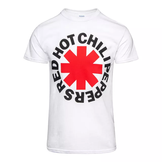 Red Hot Chili Peppers T-Shirt Logo Rock Band Official White New