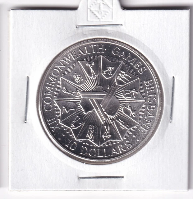 AUSTRALIAN 1982 10 Brisbane Commonwealth Games 92.5 Silver Coin