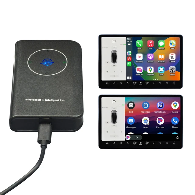 WIRELESS CARPLAY & Wireless Android Auto Adapter For Tesla Model 3 Y X