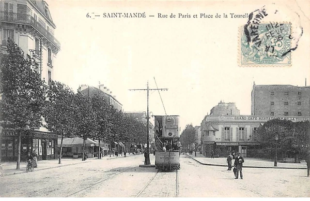 94 - SAINT MANDE - SAN41803 - Rue de paris et Place de la Tourelle