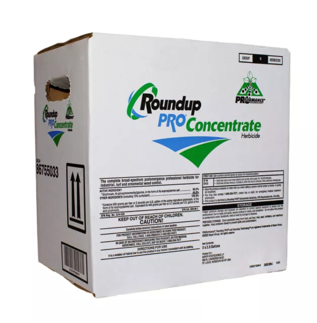 Roundup Pro Concentrate case (2 x 2.5 gal jugs)