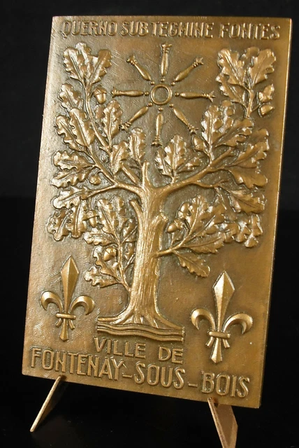 Médaille 1992 Bronze Fontenay Sous Bois J. BALME 70 mm