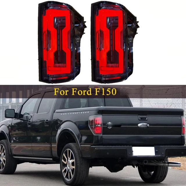 LED TAIL LIGHTS For Ford F150 20152019 Smoked Rear DRL Lamp Start up