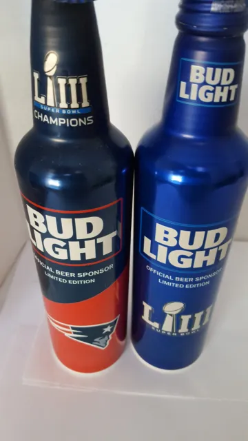 Bud Light *Super Bowl Liii Atl.& Champs Liii New England   16 Oz Aluminum. Empty