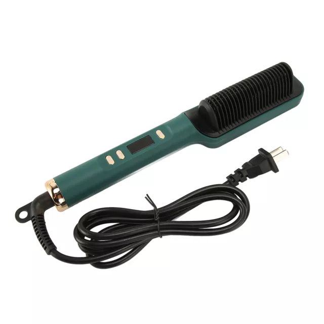 Hair Straightener Brush Fast Heat Less Damage LCD Display Temps Negative IDS