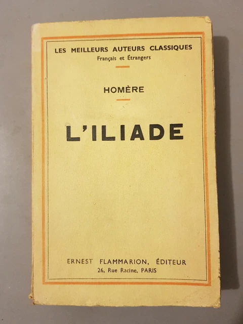 L'Iliade / Homère / BE, 1939