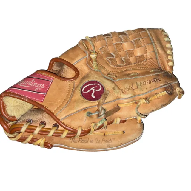 Rawlings RBG60 Tan Leather Robin Yount Basket Web RHT Baseball Glove 12”
