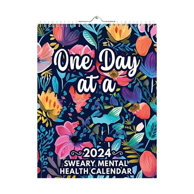 2024 2024 CALENDAR Paper Daily Organiser Calendar Mental Health