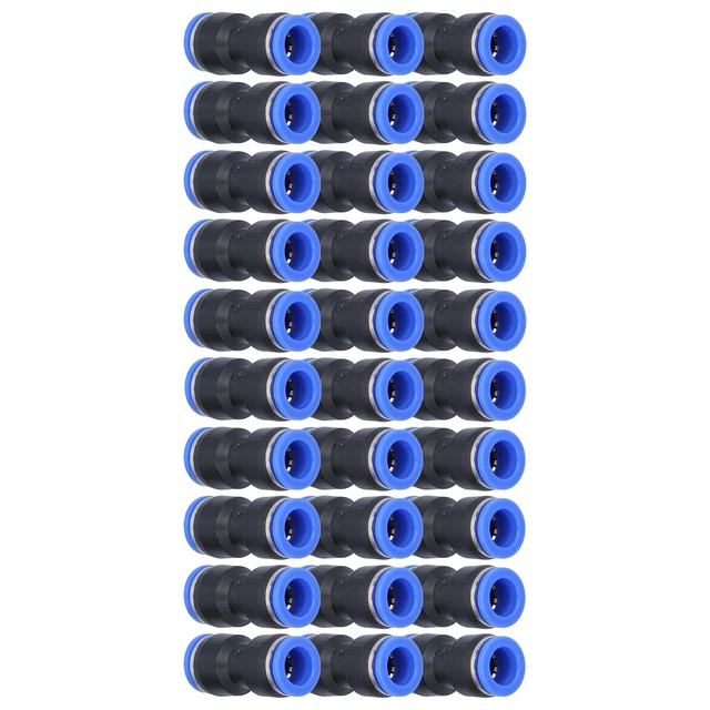 (PU-12)30 Pièces Connecteur Pneumatique Droit Pousser Pour Connecter Les