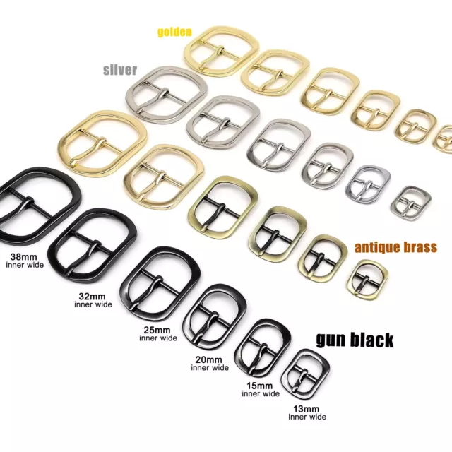 1/10pc Metal Leather Bag Shoe Strap Shoulder Belt Adjust Roller Pin Buckle Snap