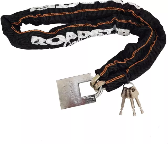 Heavy Duty Strong Motorcycle Motorbike Bike Security Chain And Padlock Lock