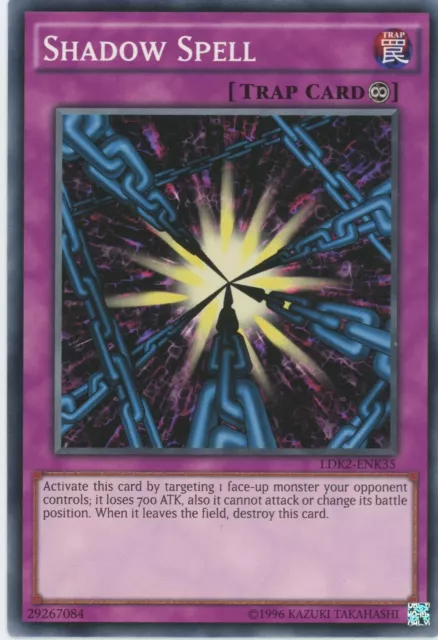 Yugioh Shadow Spell LDK2-ENK35 Common NM x3