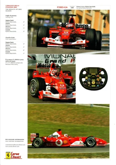 Ferrari Formula 1 F2003-Ga Rubens Barrichello 2003 Corse Clienti - 687