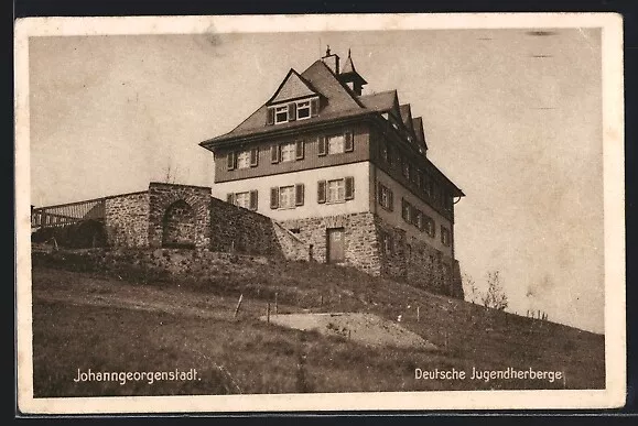 Ansichtskarte Johanngeorgenstadt, Deutsche Jugendherberge vom Gau Sachsen 1930