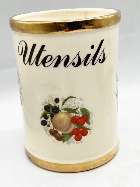 Utensilio De Decoración De Frutas Borde Dorado De Colección Soporte De Olla Jarrón Almacenamiento