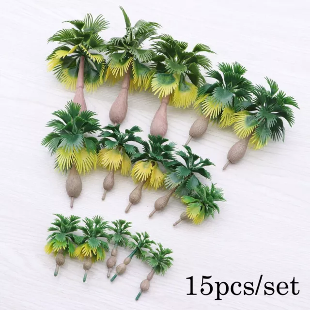 15 pièces modèle arbre 3,5 cm 4 cm 6 cm 8 cm 10 cm décoration forêt kit pays