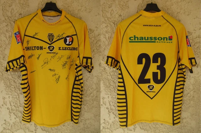 Maillot De Rugby SCA Albi N°23 – Porté Et Dédicacé, Rugbytech