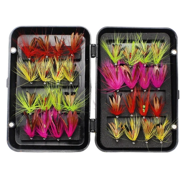 50 Mouches De Pêche Faites Main Pour Truite Et Bar - Lot Mixte