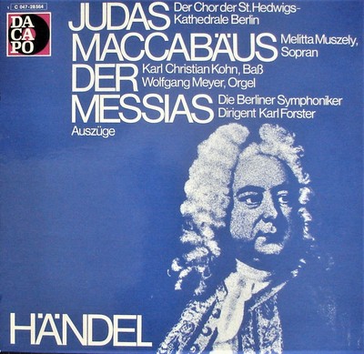 JUDAS MACCABAEUS, HÄNDEL, Georg Friedrich: EUR 103,50 - PicClick DE