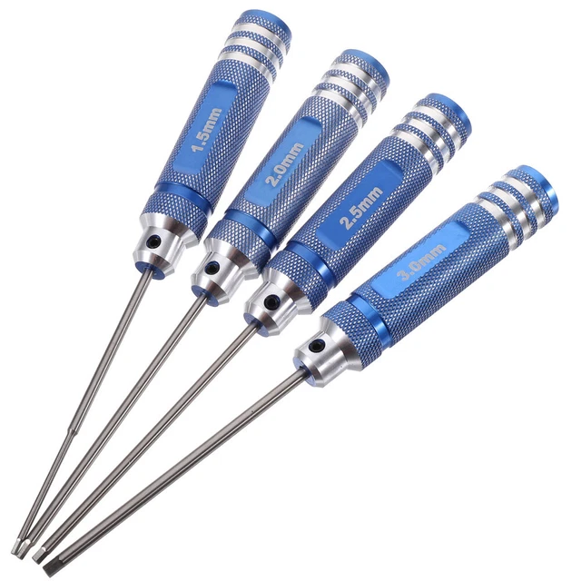 4 Pcs Hexagon Screwdriver Wrench Tool Precision Model Airplane
