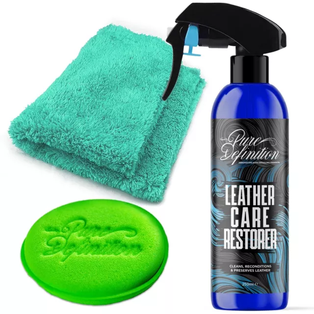 Leather Cleaner Interior Car Kit Care Preserve Restorer Vehicle Seat Detailing