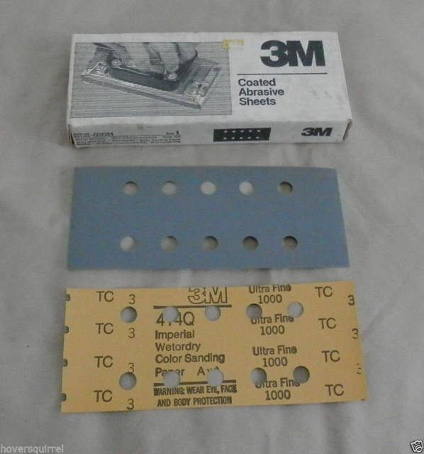 3M Imperial Wetordry, 100 sheets, 3 2/3" x 9", 1000 grade, -02081 (partial) hs