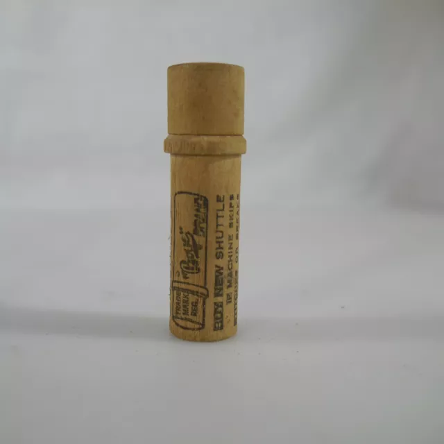 Lot of 2 Vintage Boyd Brand Sewing Needle Wooden Tube Wood Case Etui