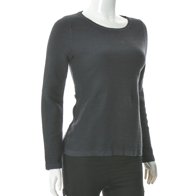 Marc O Polo Femmes Pull Manches Longues Col Rond Gris Foncé Taille S