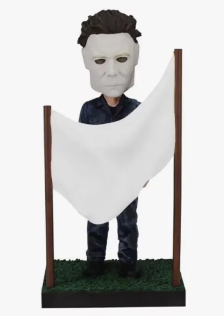 Royal Bobbles Michael Myers Bobblehead Sheet Scene Halloween Spirit Exclu NIB!!!