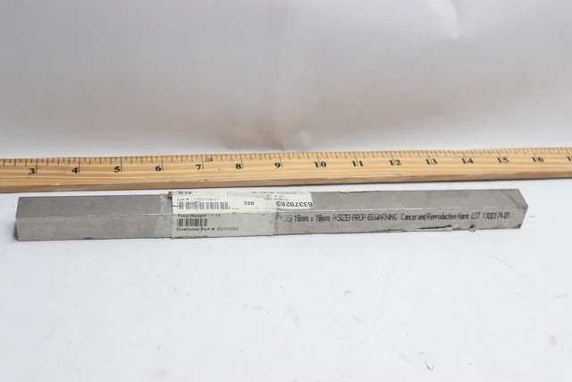 Mak-A-Key Key Stock Stainless Steel 18 mm x 18 mm x 305 mm 751818-305