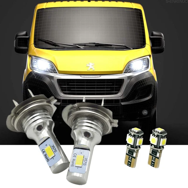 FITS PEUGEOT BOXER 20022006 Side / Low 501 H7 6000k LED Headlight