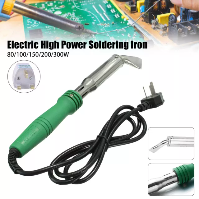 Soldering Iron 100/150/200/300W Electric High Power Copper Soldering Chisel Tip