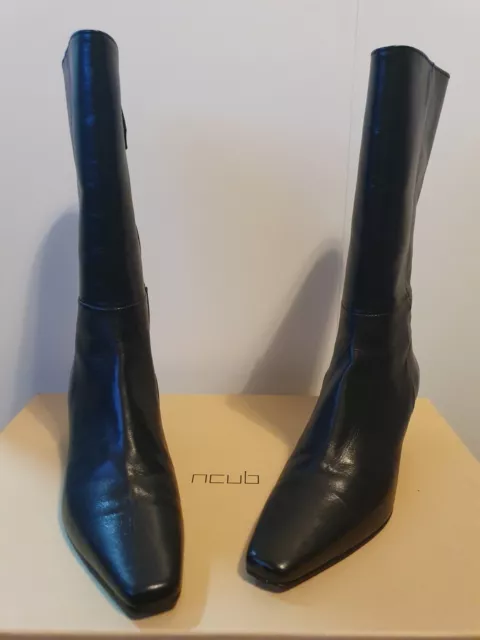 Bottines 100% CUIR  NCUB Made IN Italy Pointure  36, COMME NEUVES Val 195 E