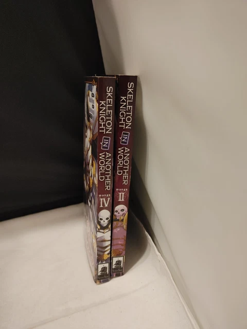 Skeleton Knight in Another World Manga volumes 2 and 4