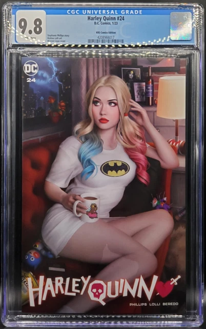 Harley Quinn 24 CGC 9.8 DC Comics, 1/23. Warren Louw Cover, KRS Comics Edition