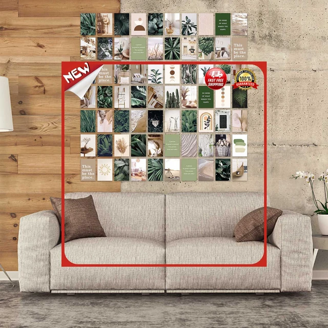 Kit de collage de pared de imágenes estéticas del Reino Unido 70 piezas carteles pegatinas de pared (M3121)