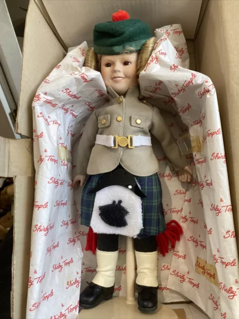 Danbury SHIRLEY TEMPLE Dolls of the Silver Screen 13" WEE WILLIE WINKIE  No CERT