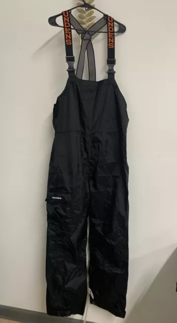 Grundens Fishing Rain Gear Men’s Size Medium Black Bib Pants Waterproof