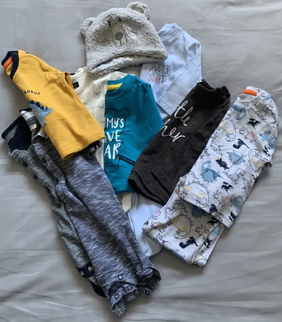 Baby Boys Clothes Bundle 3-6 Months/ 6-9 months 10 Items