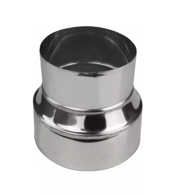 Cheminée Conduit Doublure Métal Réducteur Inox Acier Tuyau Connecteur Adaptateur