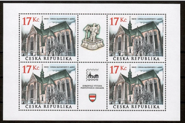 Tschechische Republik 2004 - Mi. 389 "Klosterkirche Brünn" Kleinbogen postfrisch
