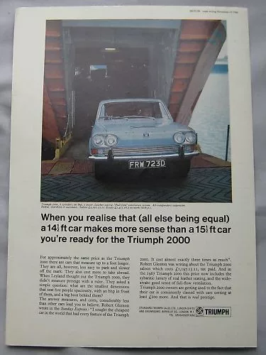 1966 Triumph 2000 Original advert No.2