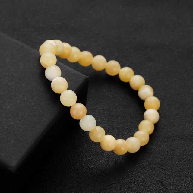 8/10mm Handmade Bracelet Gemstone Beads Round Stretch Healing Reiki Jewelry Gift