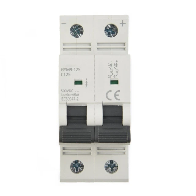 Tipo C Caratteristiche Trip Mini Interruttore Circuito Solare DC 2P MCB per Corr