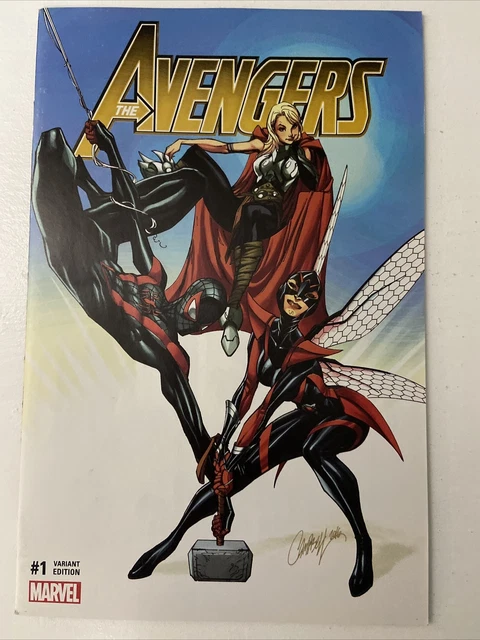 Avengers #1  Comic Xposure Gold Variant J. Scott Campbell