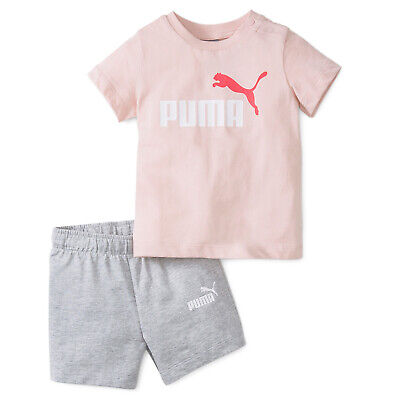 Puma Minicats Tee & Shorts Set rosa/grau 845839 36