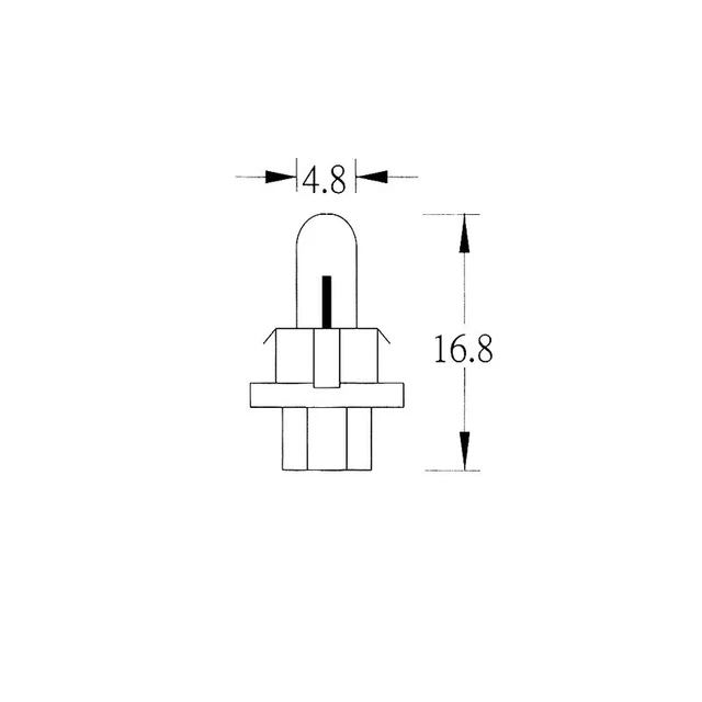 Okyami Blister 2 lampadina Led Cruscotto 12v B8,4D Blu